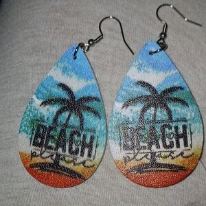 Beach Please Teardrop Earrings